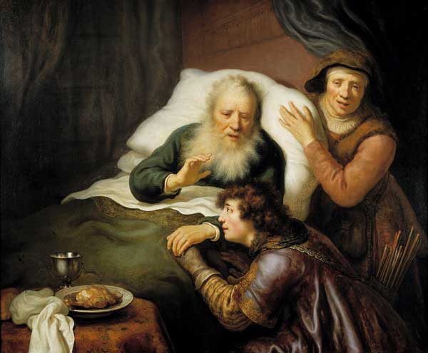 Иаков притворяется Исавом